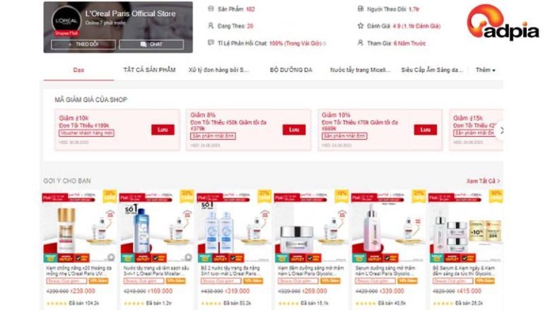 Top 10 shop mỹ phẩm uy tín trên shopee bạn nên biết